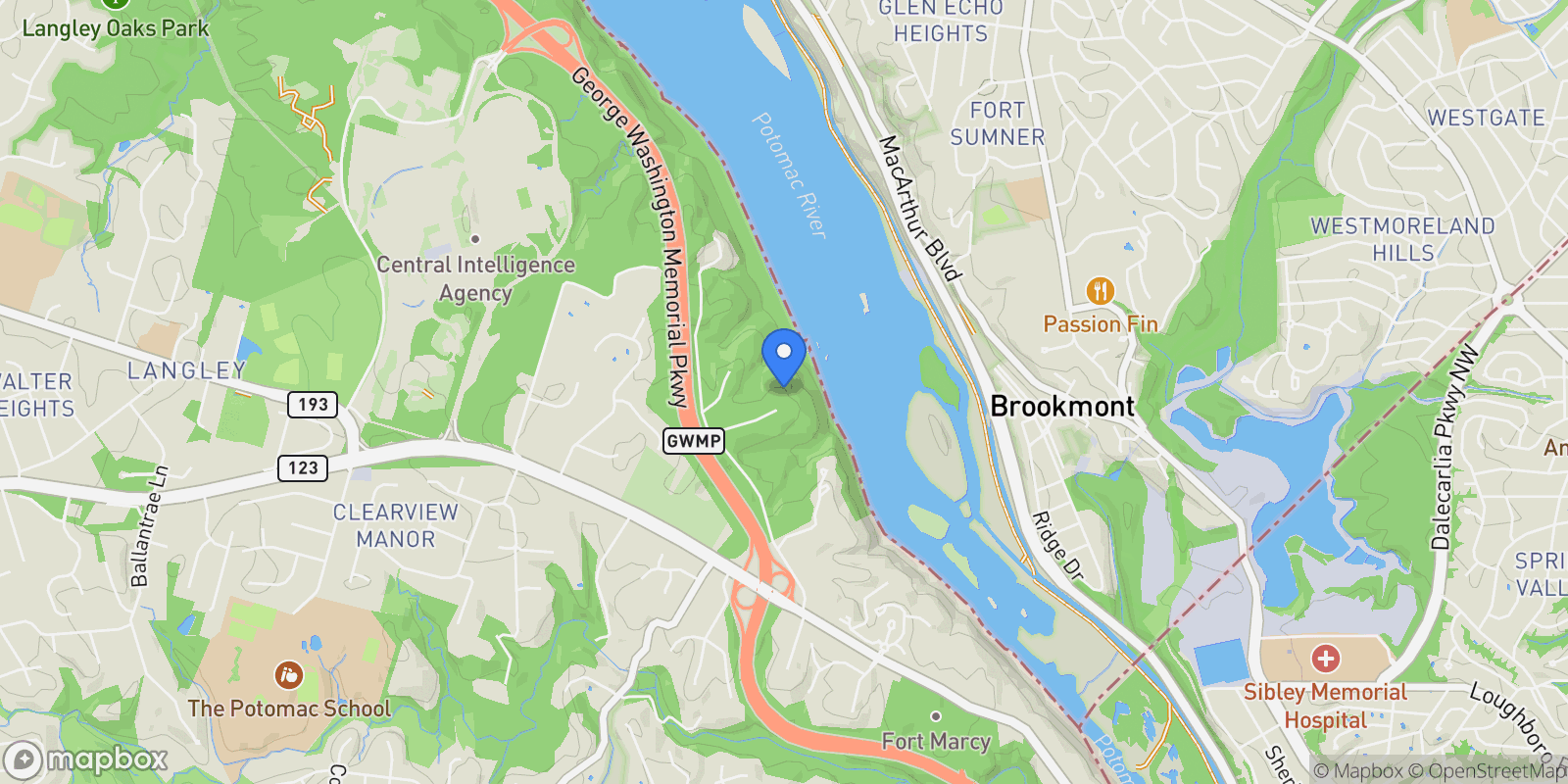 Map showing 1159 Crest Lane , Mclean, VA 22101, McLean, Virginia, United States.