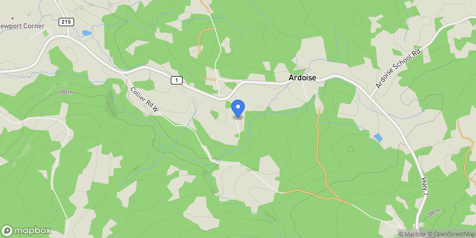 Map showing No 101 Highway #Acreage, Ardoise, NS B0N 1L0, Ardoise, Nova Scotia, Canada.