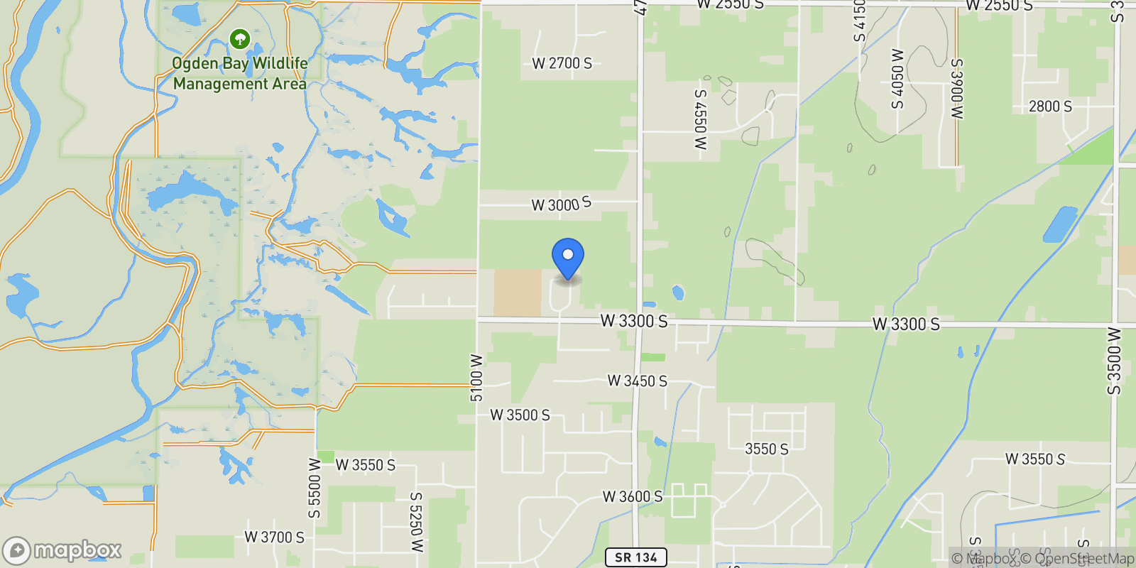 Map showing 3215 S 4950 W 27, Ogden, Utah, United States.