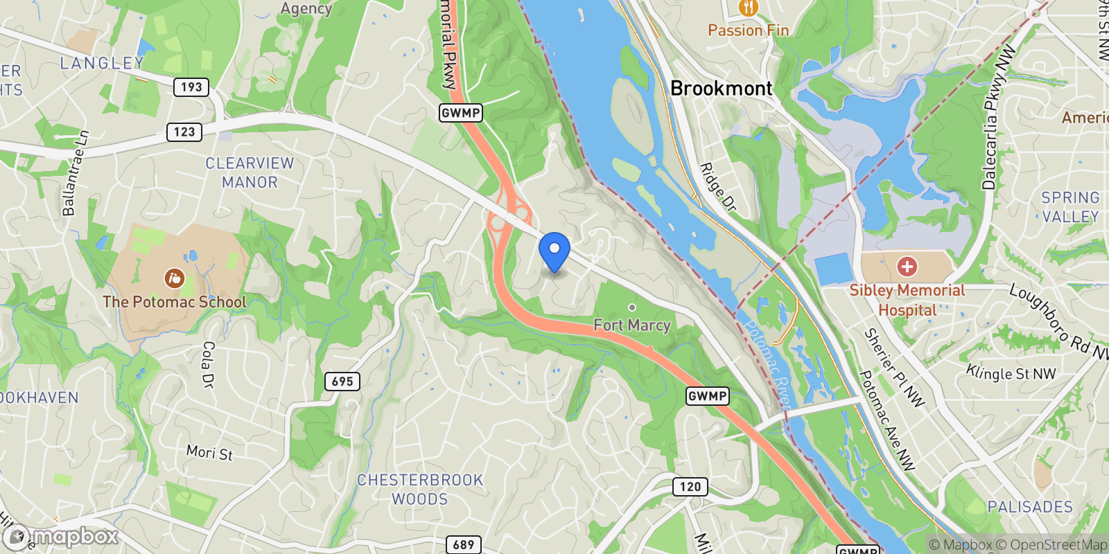 Map showing 5813 Bent Twig Road , Mclean, VA 22101, McLean, Virginia, United States.