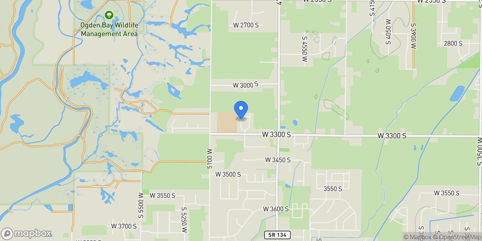 Map showing 3223 S 4975 W 15, Ogden, Utah, United States.