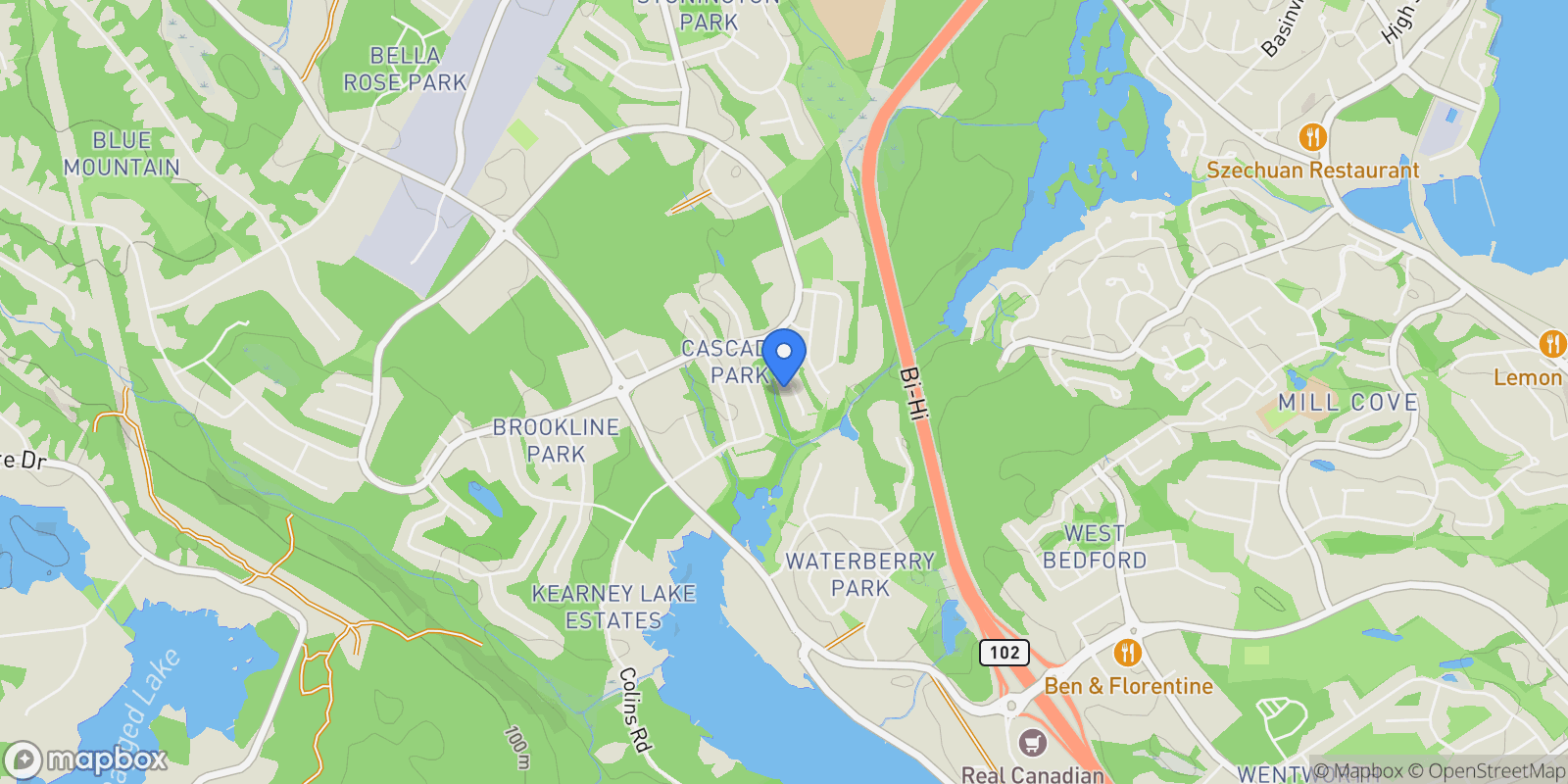 Map showing 49 Crownridge Drive, West Bedford, NS B4B 0X4, West Bedford, Canada.