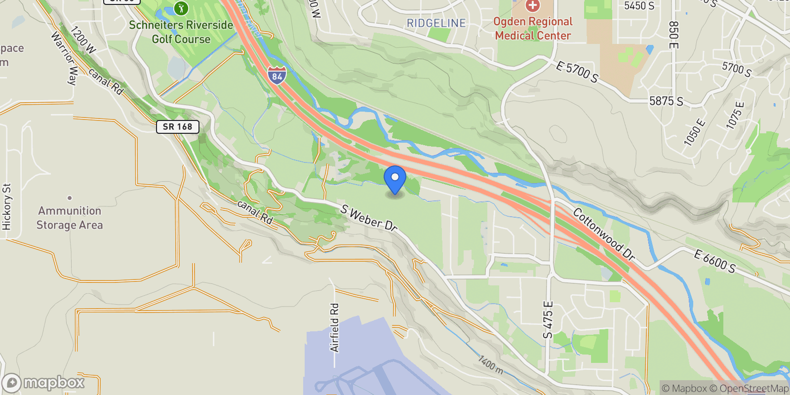 Map showing 6374 S RAY DR 111, Ogden, Utah, United States.