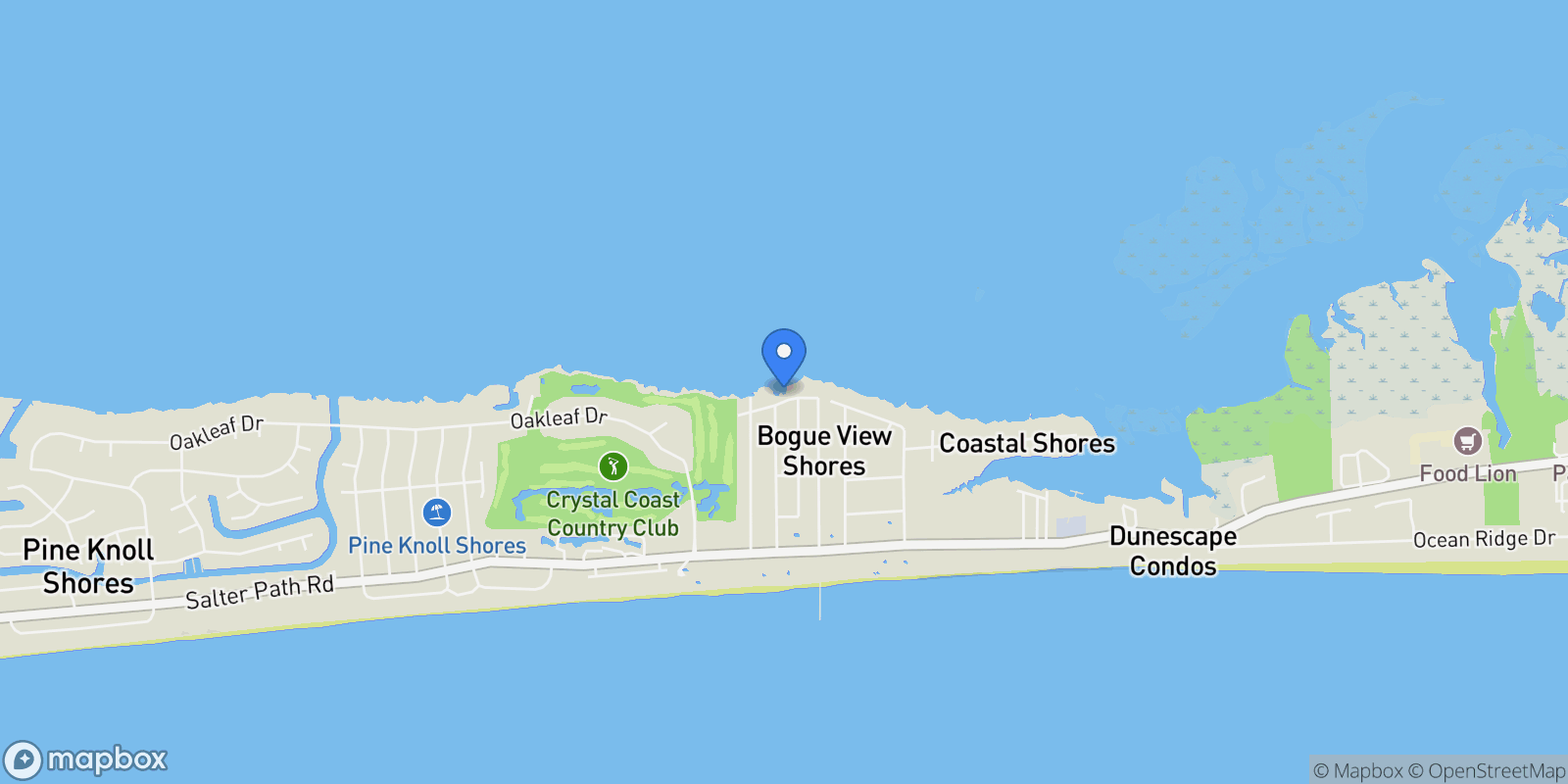 Map showing 204 Shoreline Drive, Atlantic Beach, NC 28512, Atlantic Beach, North Carolina, United States.