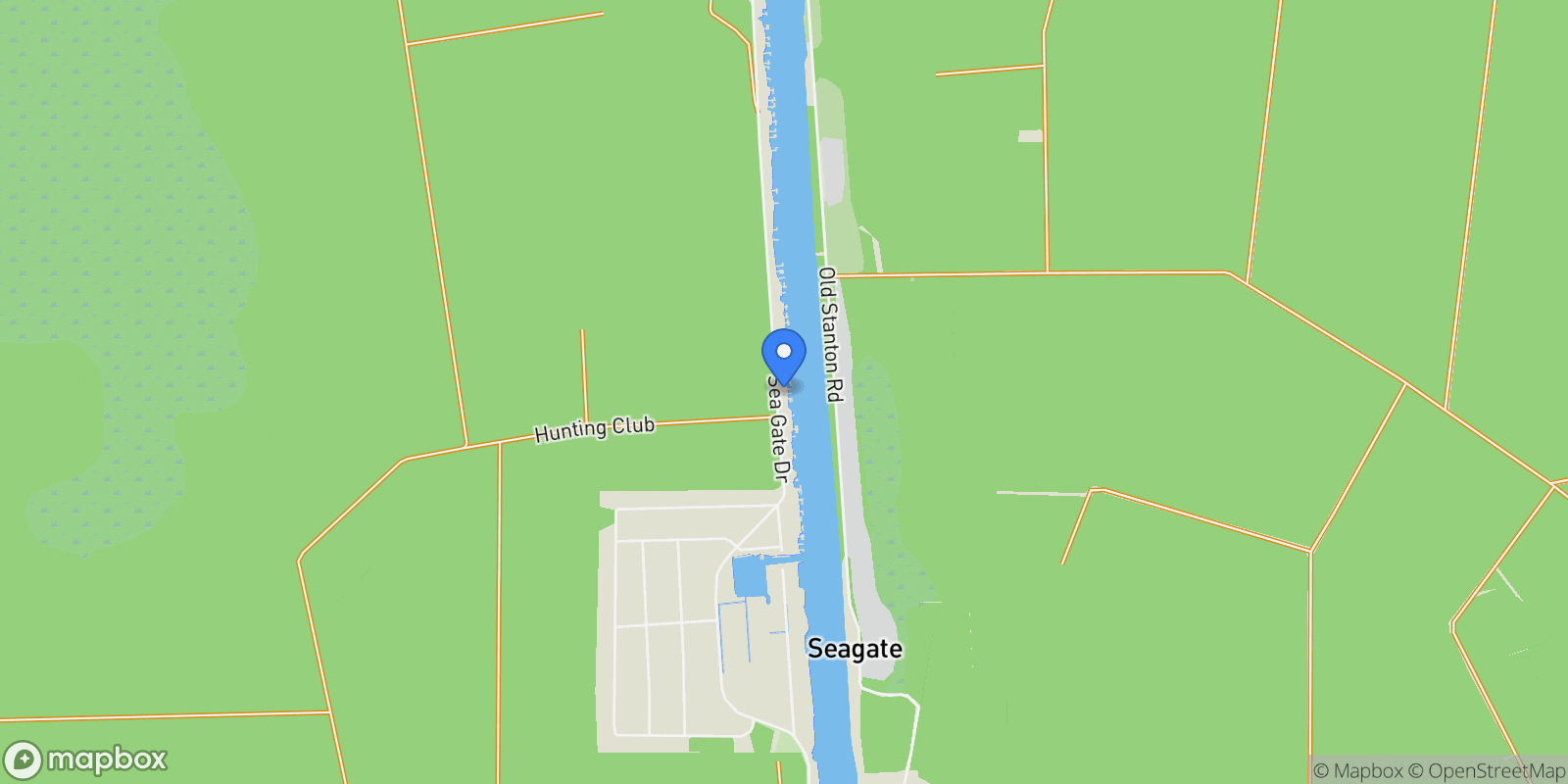 Map showing 888 Sea Gate Drive, Newport, NC 28570, Newport, North Carolina, United States.