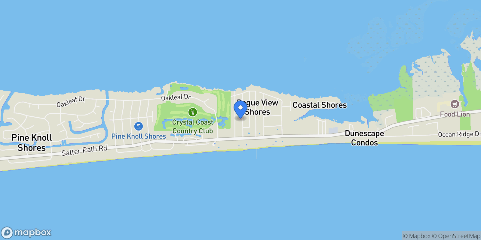 Map showing 207 Fairview Street, Atlantic Beach, NC 28512, Atlantic Beach, North Carolina, United States.