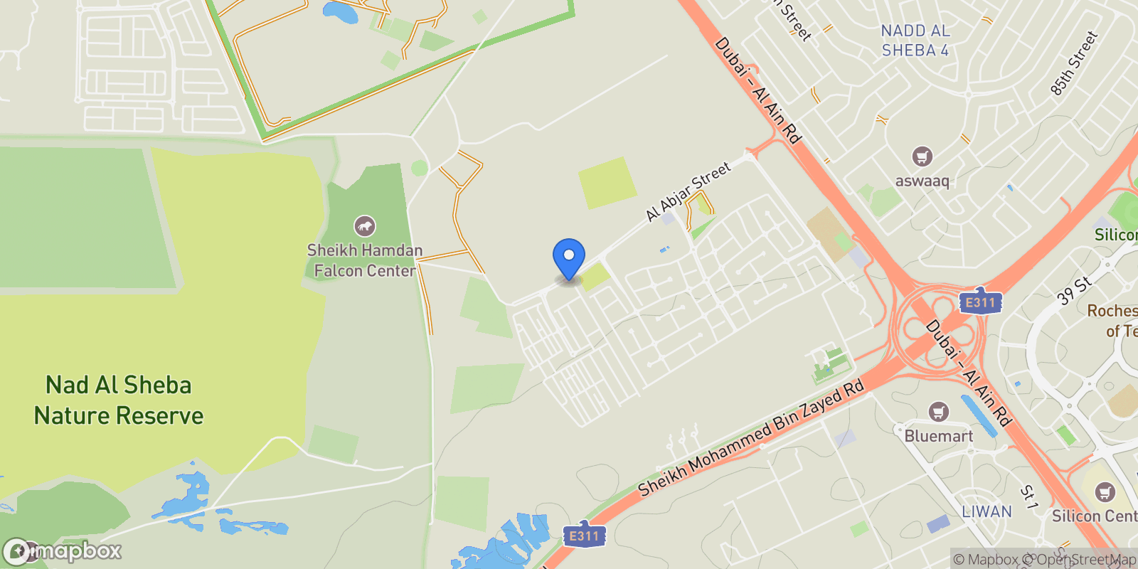 Map showing 48FR+2X9 - Dubai - United Arab Emirates, Dubai, Dubai, United Arab Emirates.