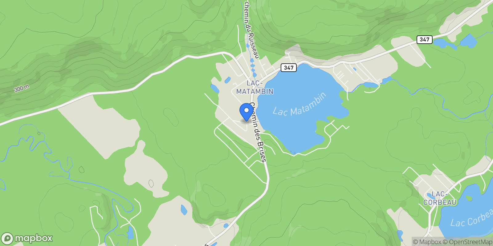 Map showing 7611 Ch. des Aulnes, Saint-Damien, Quebec, Canada.
