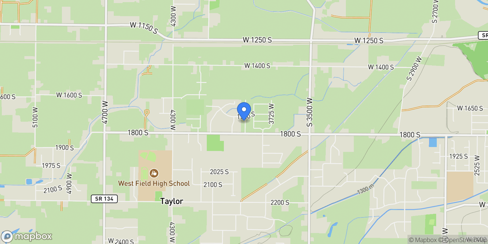 Map showing 1761 S 3875 W 233, Ogden, Utah, United States.