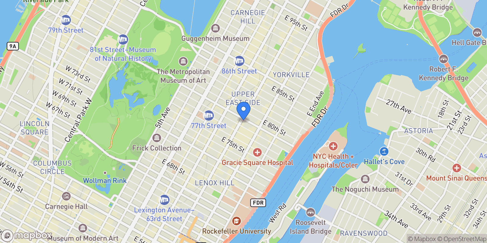 Map showing 300 East 79Th Street, 300 E 79TH ST, New York, New York, United States.