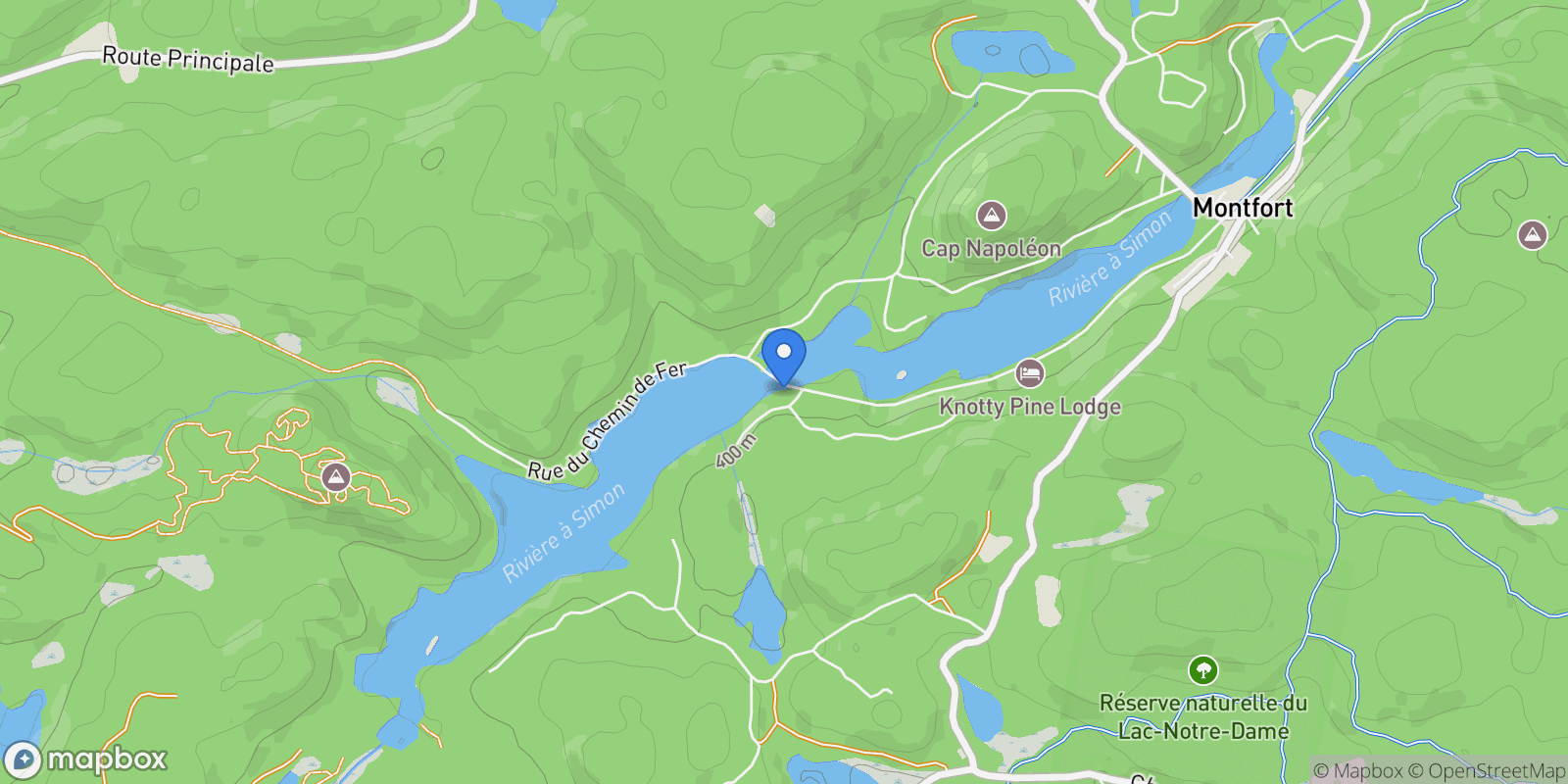Map showing 747 Rue Mount, Wentworth North, Quebec, Canada.