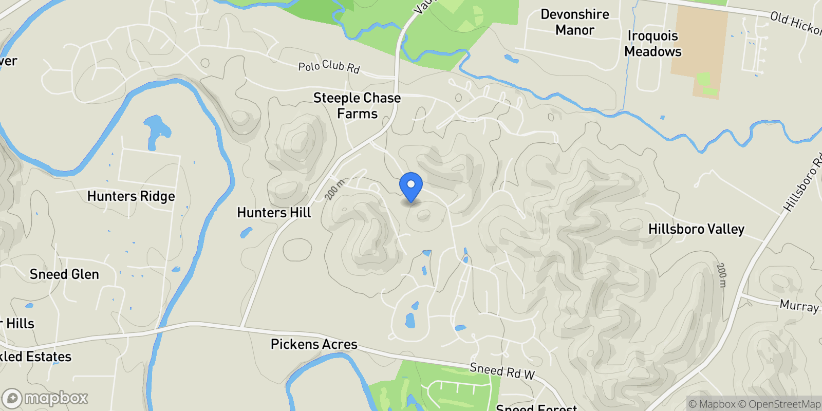 Map showing 1033 Vaughn Crest Dr , Franklin, TN 37069, Franklin, Tennessee, United States.