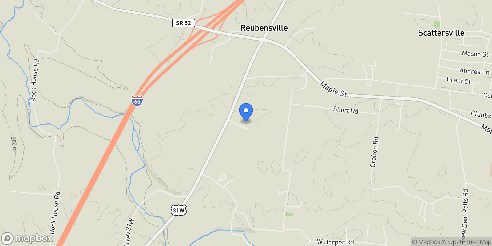 Map showing 5300 Highway 31 W , Portland, TN 37148, Portland, Tennessee, United States.