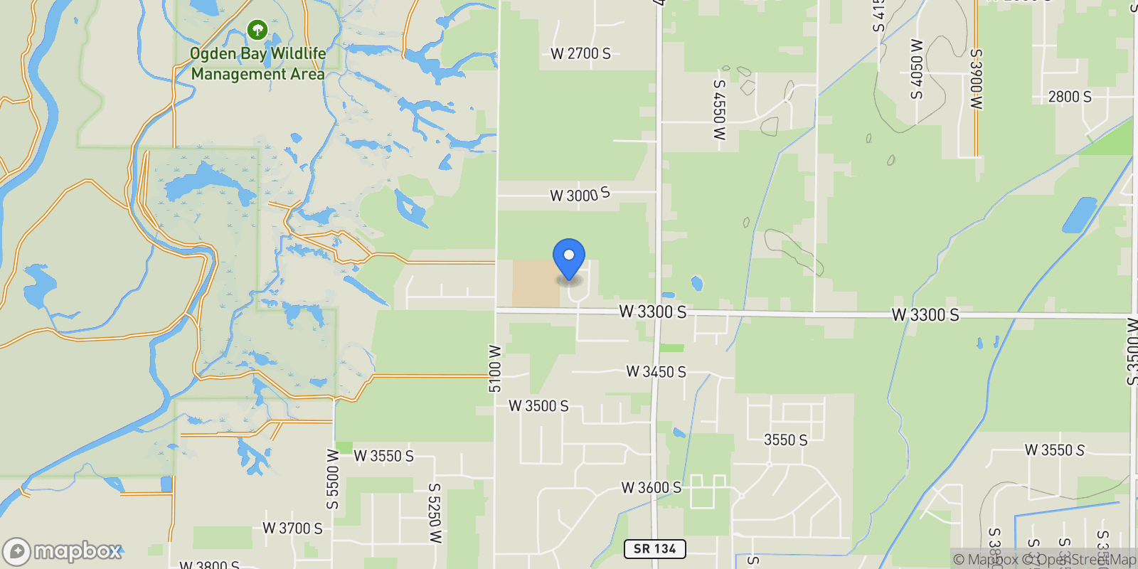 Map showing 3233 S 4975 W 14, Ogden, Utah, United States.