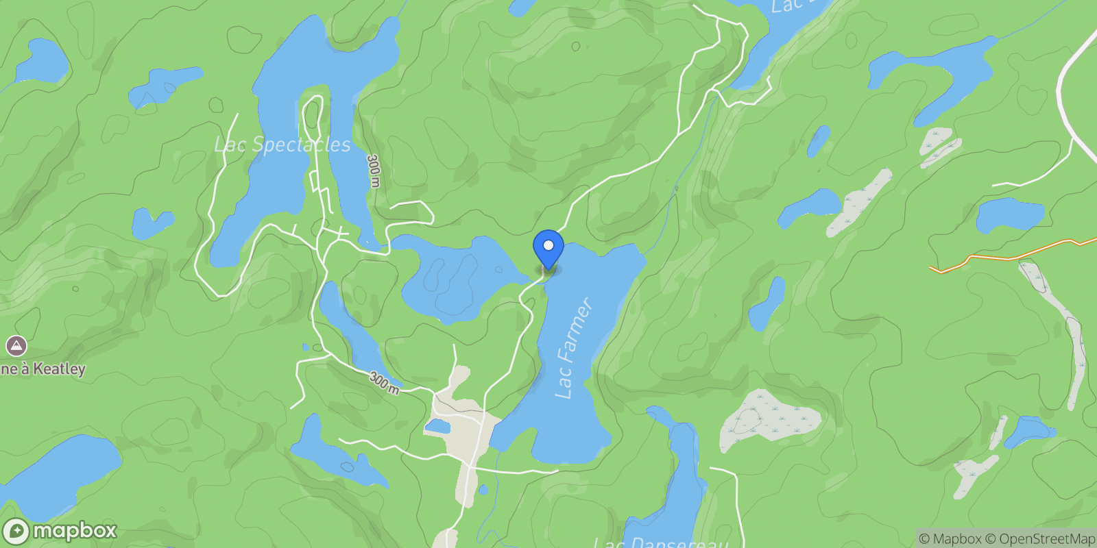 Map showing 3112 Ch. du Lac-Farmer, Wentworth North, Quebec, Canada.