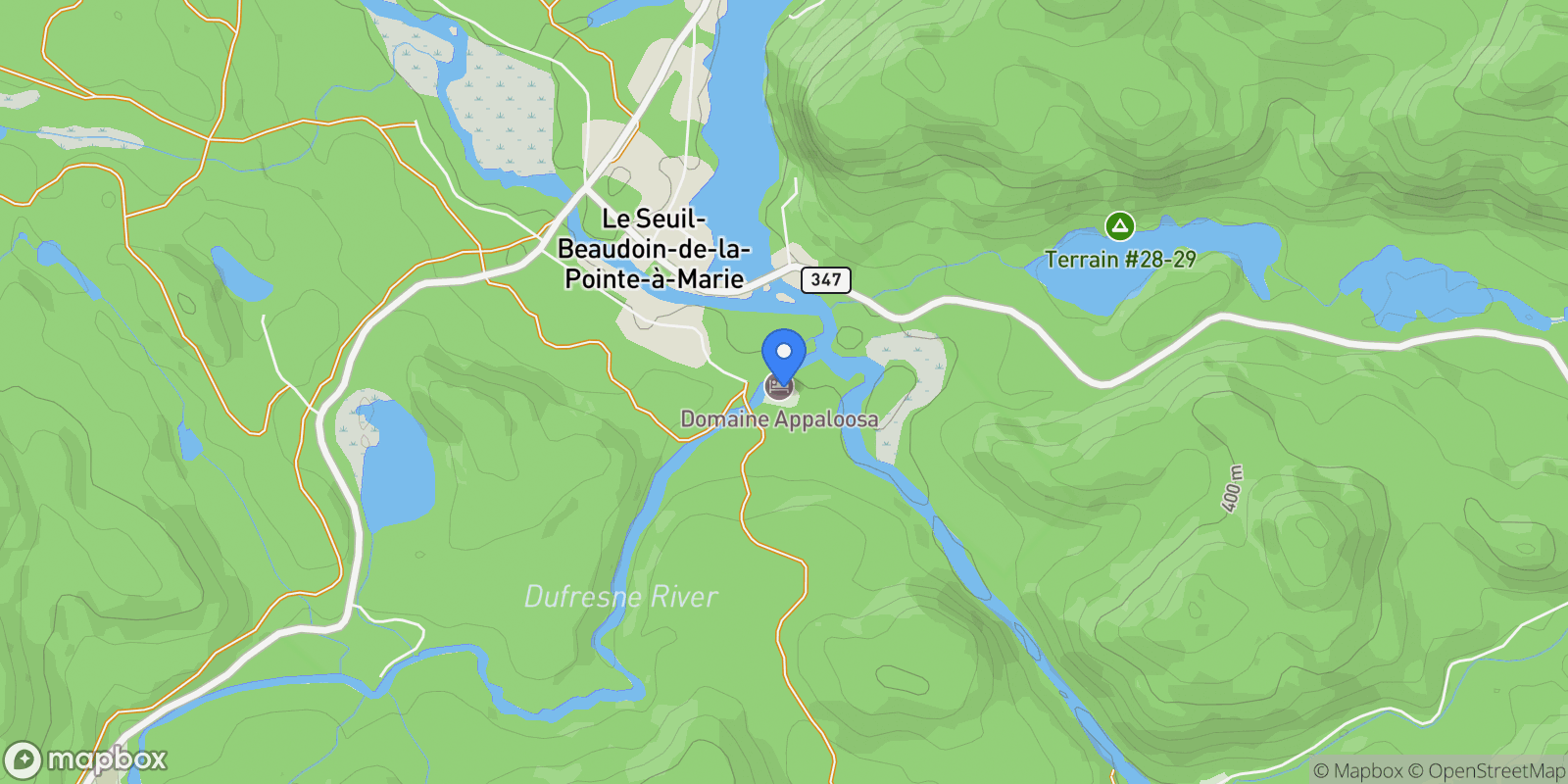 Map showing 3014 3017 Ch. de la Forêt, Notre-Dame-de-la-Merci, Quebec, Canada.