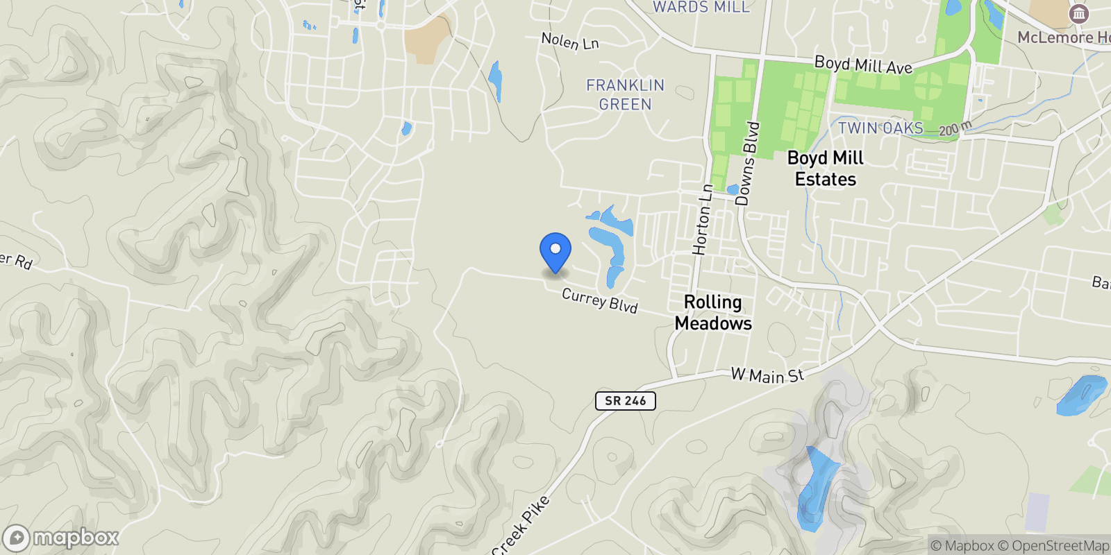 Map showing 337 Whitewater Way , Franklin, TN 37064, Franklin, Tennessee, United States.