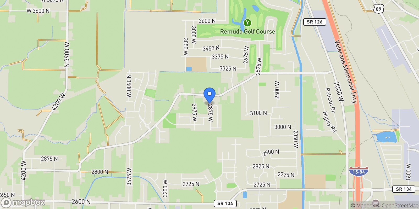 Map showing 3229 N 2875 W 32, Ogden, Utah, United States.