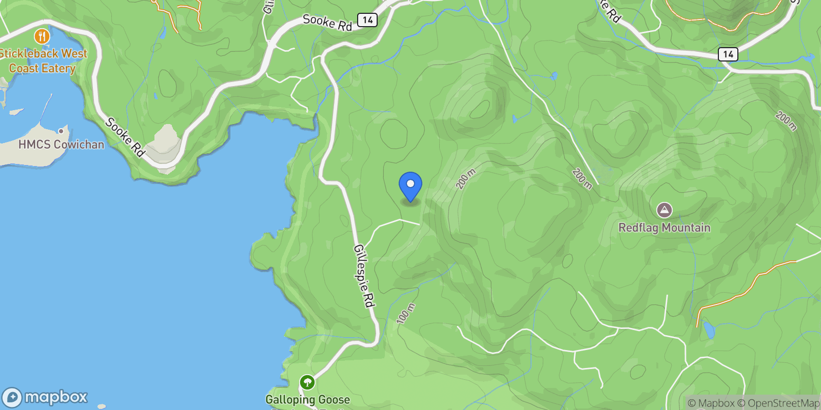 Map showing 4948 Nagle Rd, Sooke, British Columbia, Canada.