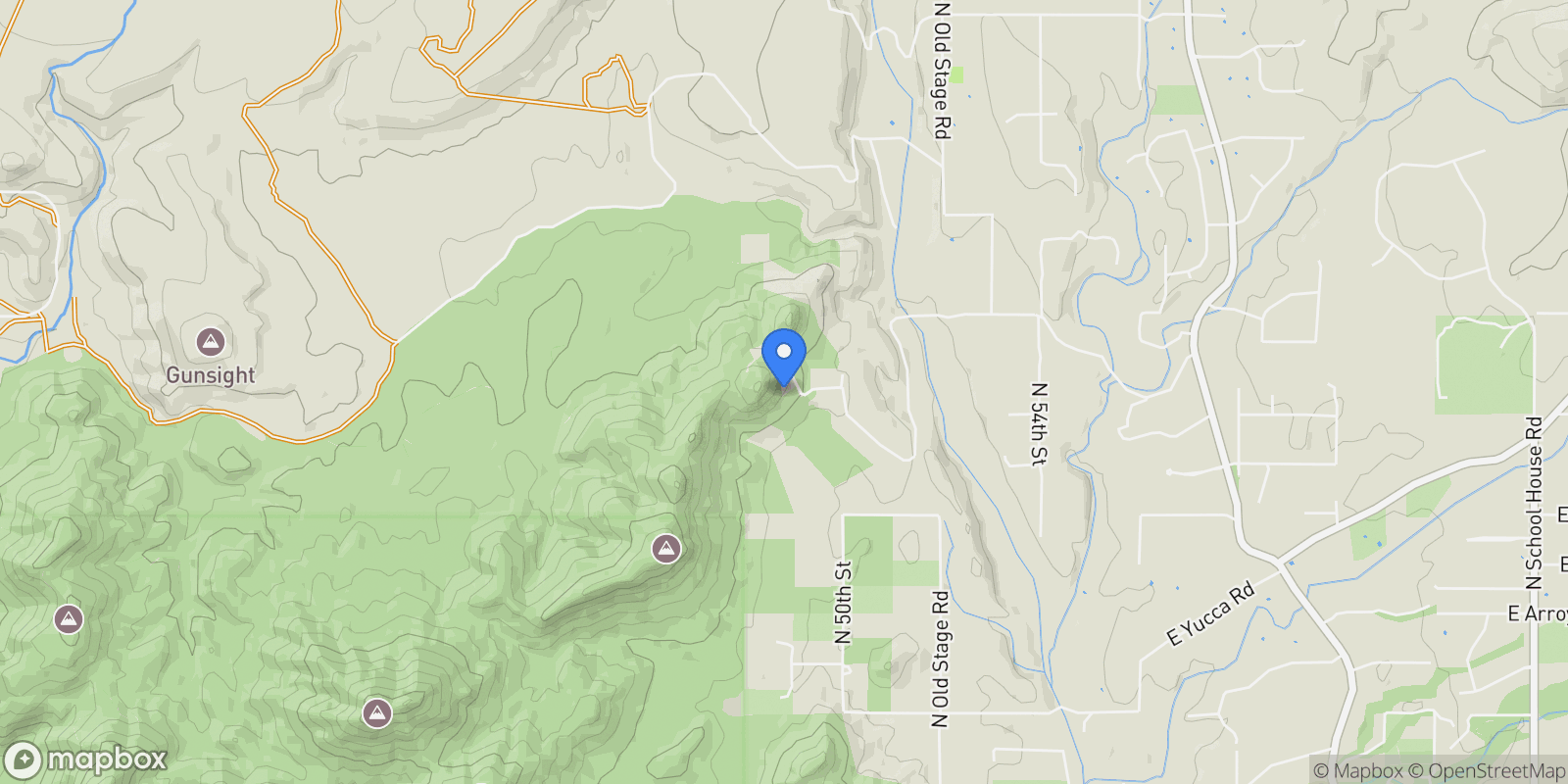Map showing 4880 E Lone Mountain Road N , Cave Creek, AZ 85331, Carefree, Arizona, United States.