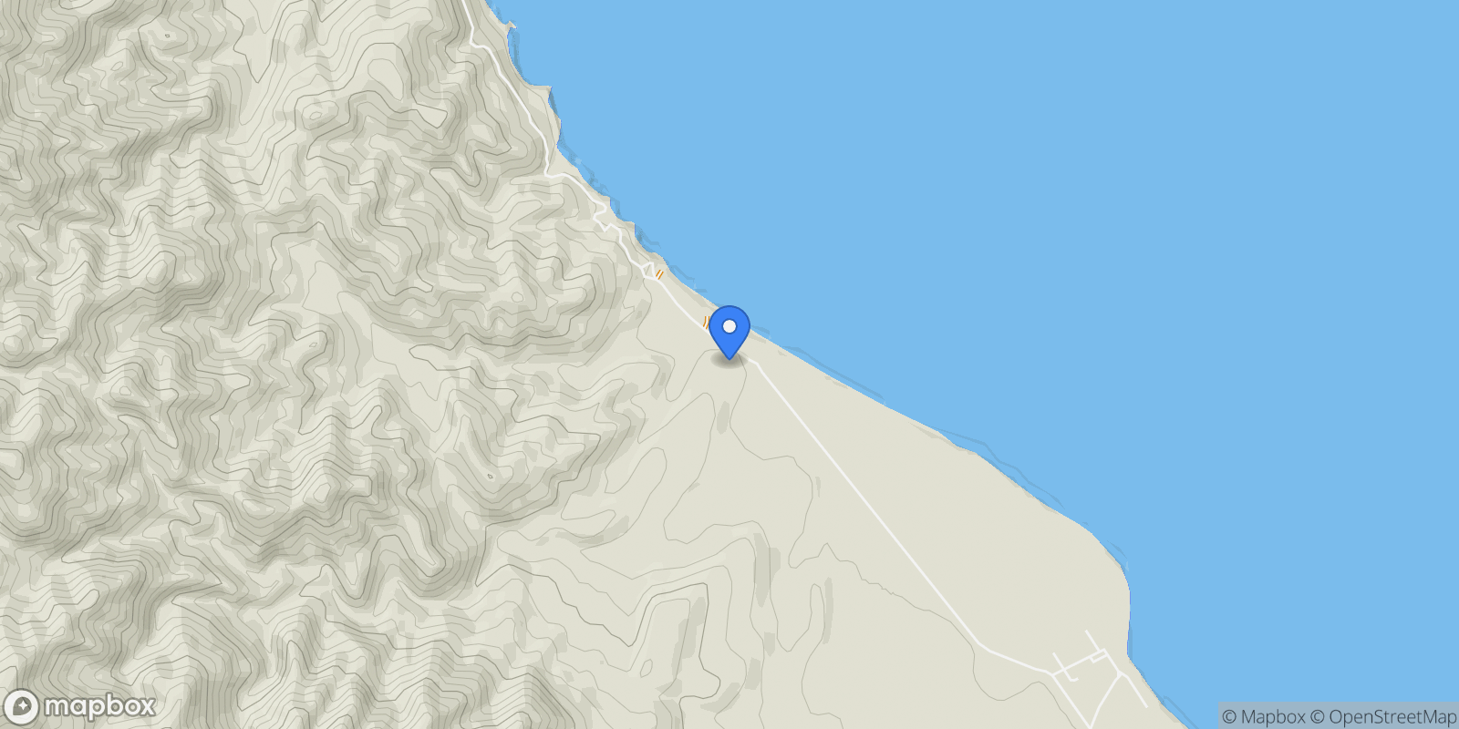 Map showing Piedras Primeras, Boca del Álamo, Baja California Sur, Mexico.