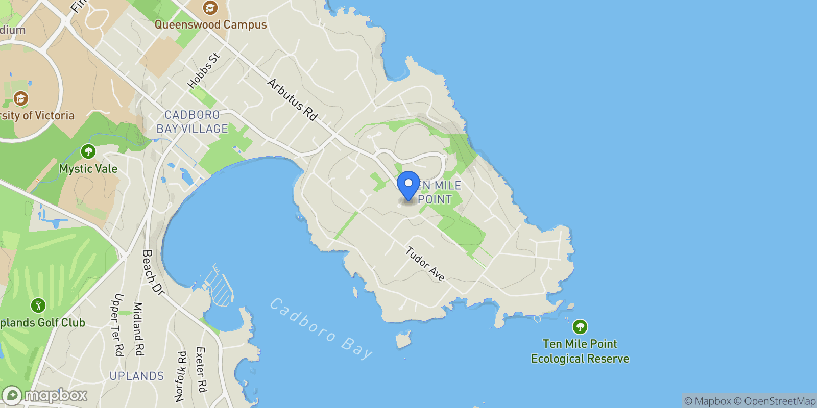 Map showing 3721 Arbutus Ridge, Saanich, British Columbia, Canada.