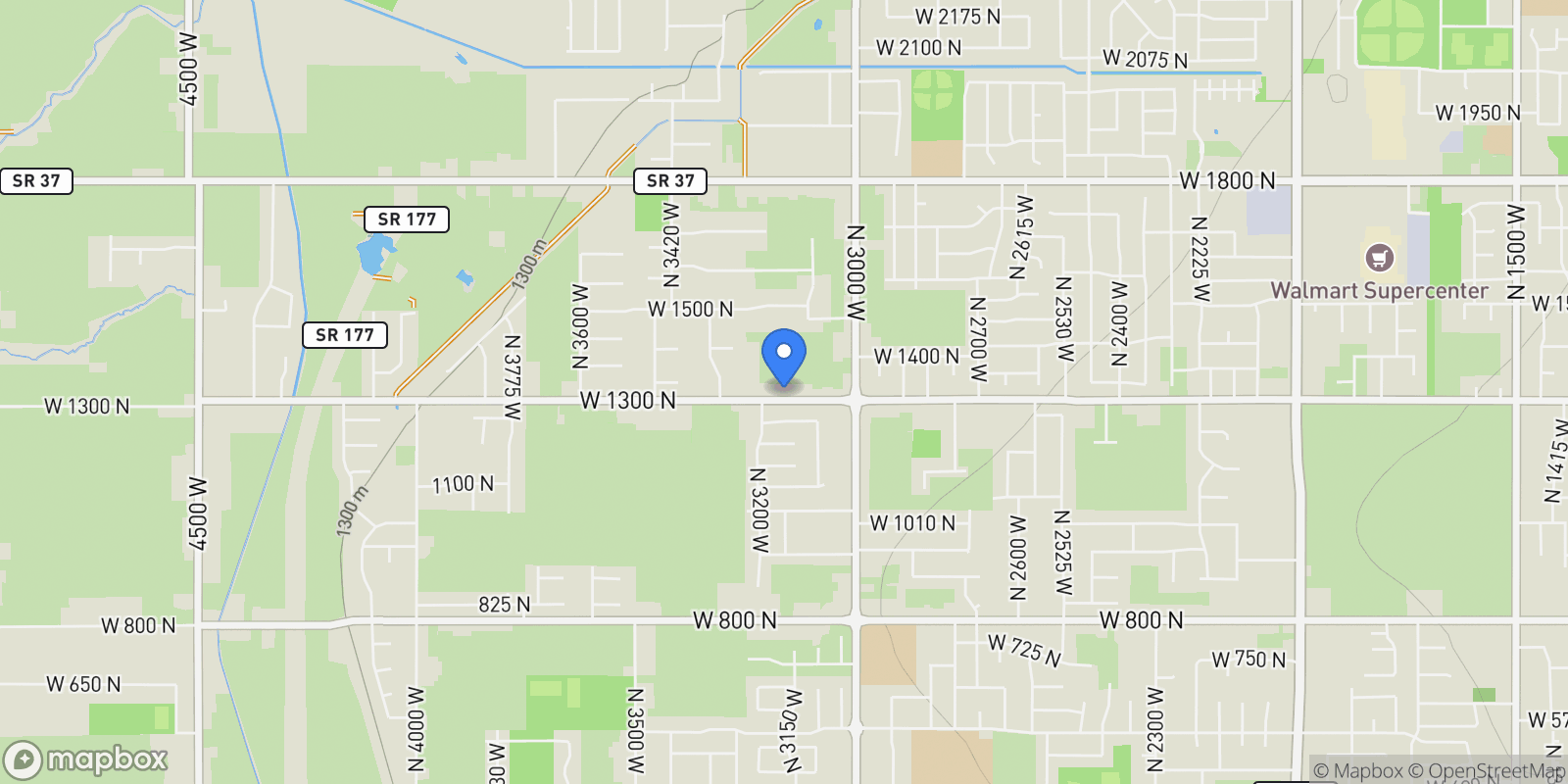 Map showing 3168 W 1300, Clinton, UT 84015, Clearfield, Utah, United States.