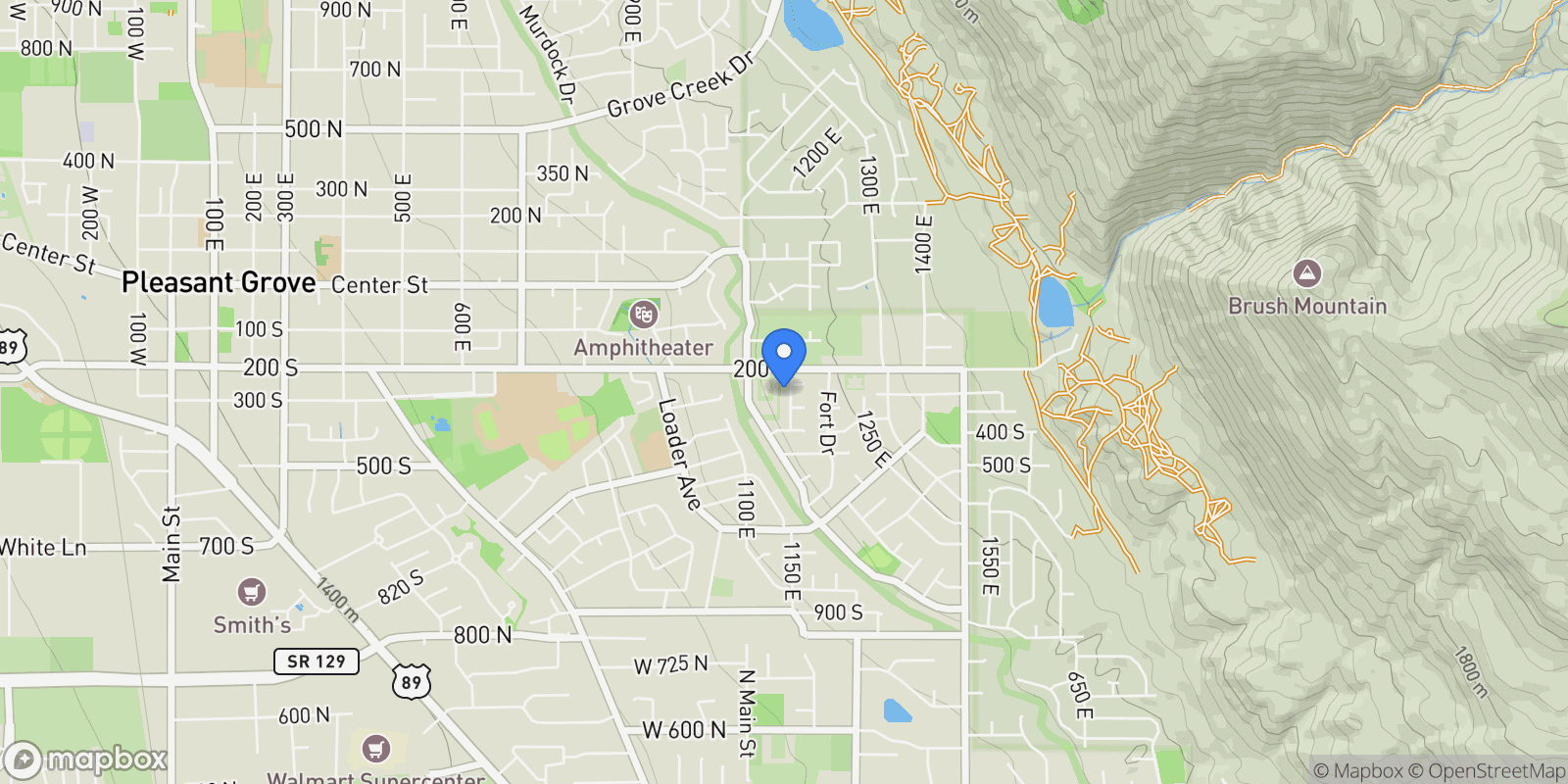Map showing 286 S 1150, Pleasant Grove, UT 84062, Cedar Hills, Utah, United States.
