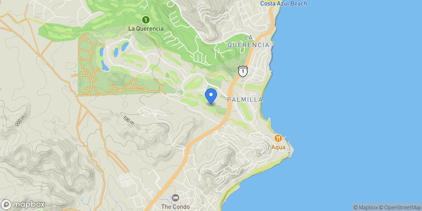 Map showing Palmilla Dunes Penthouse 1322, Palmilla, Baja California Sur, Mexico.