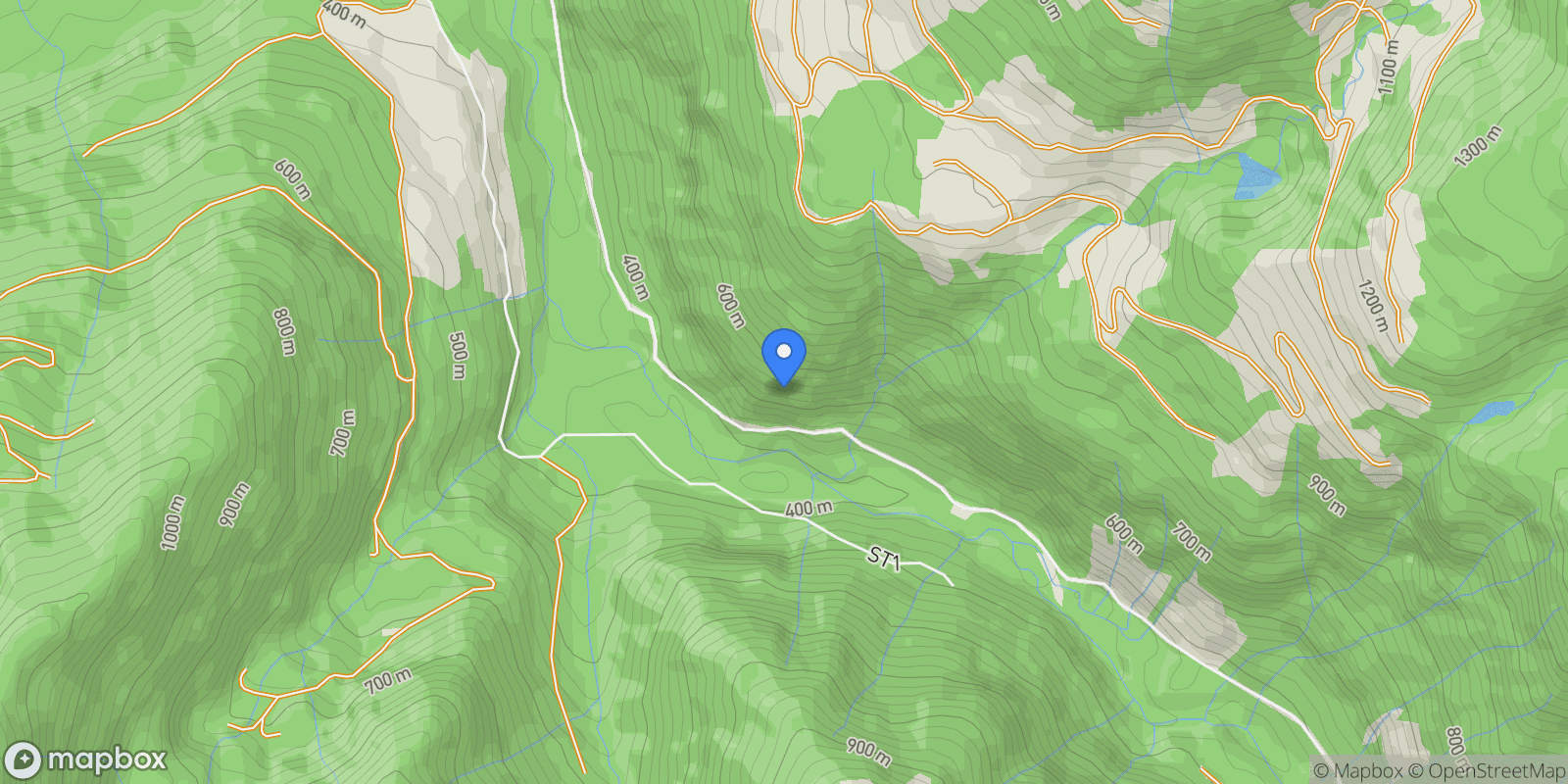 Map showing 1 Stuart Island, Alert Bay, British Columbia, Canada.