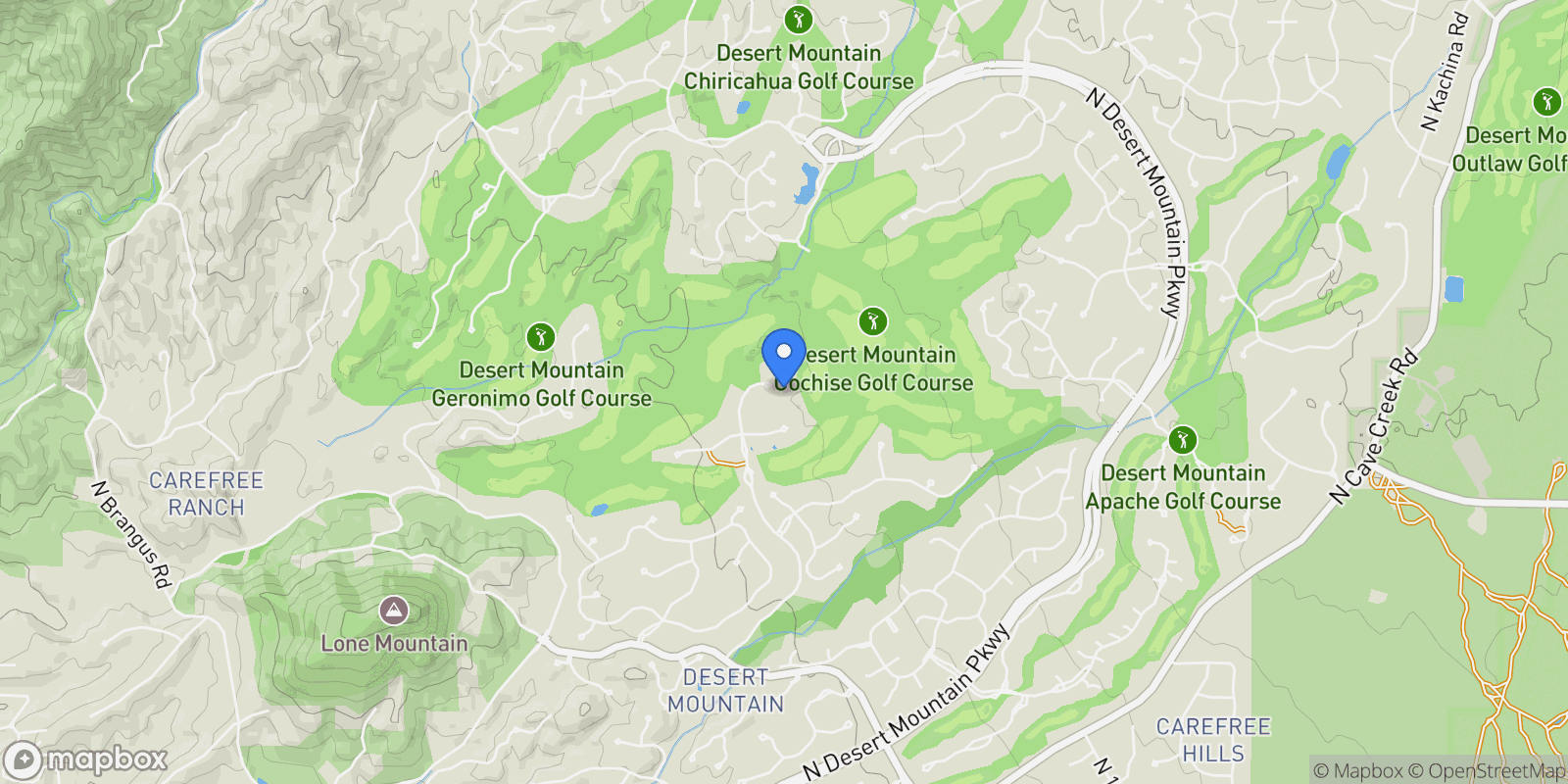 Map showing 40523 N 102nd Place , Scottsdale, AZ 85262, Scottsdale, Arizona, United States.