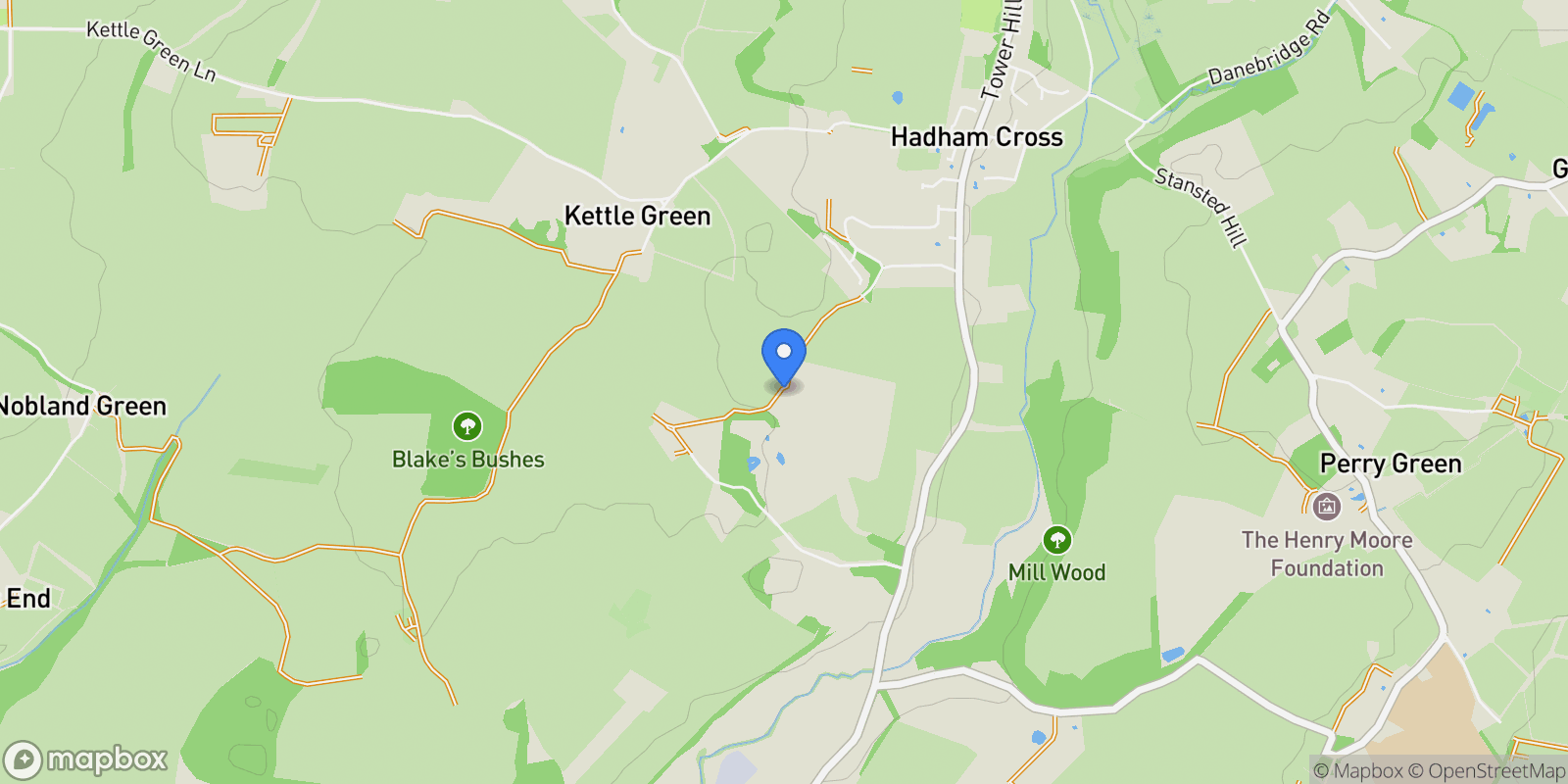 Map showing Much Hadham, Hertfordshire, Much Hadham, England, United Kingdom.