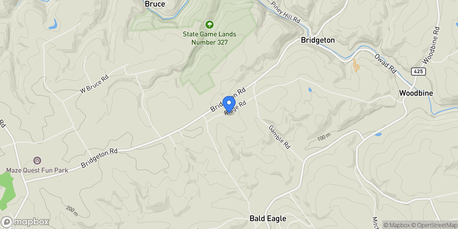 Map showing LOT 4 RIDGE ROAD, FAWN GROVE, PA 17321, Fawn Grove, Pennsylvania, United States.