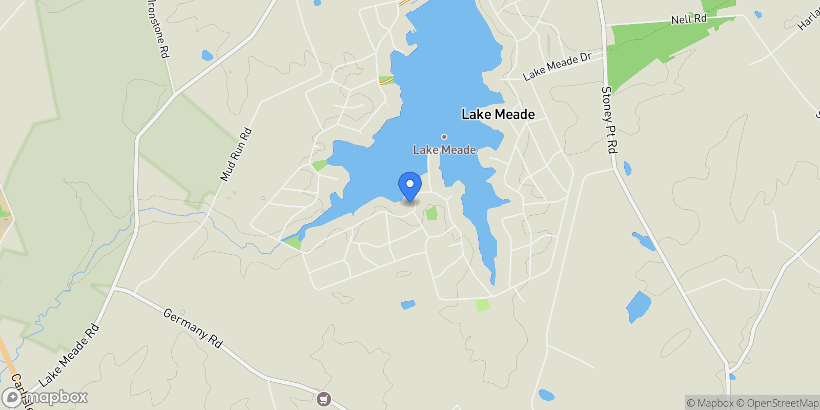 Map showing 400 LAKE MEADE DR DRIVE, EAST BERLIN, PA 17316, East Berlin, Pennsylvania, United States.
