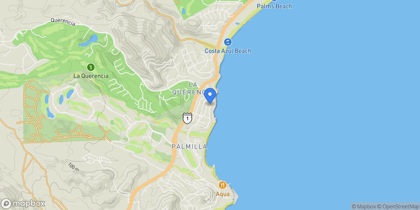 Map showing 24 Caleta, San José del Cabo, Baja California Sur, Mexico.