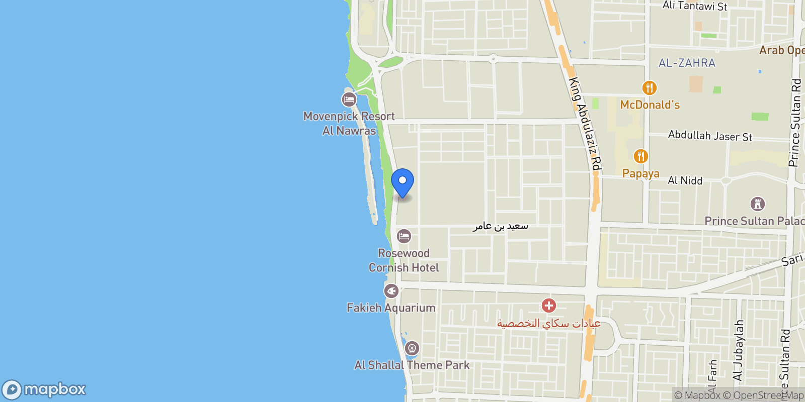 Map showing H4H6+Q4G, Jeddah Saudi Arabia, Jeddah, Makkah Province, Saudi Arabia.