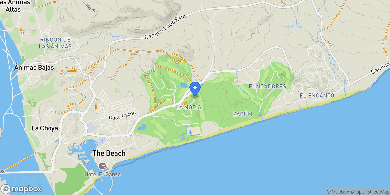 Map showing 90, San José del Cabo, Baja California Sur, Mexico.