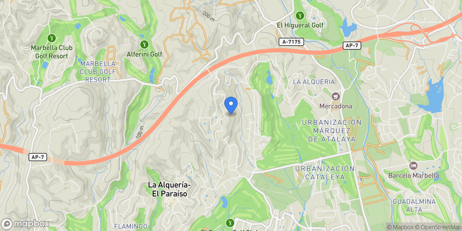 Map showing Urbanizacion Nueva Atalaya, 13, 29679 Benahavís, Málaga, Spain, El Paraíso, Benahavis, Spain.
