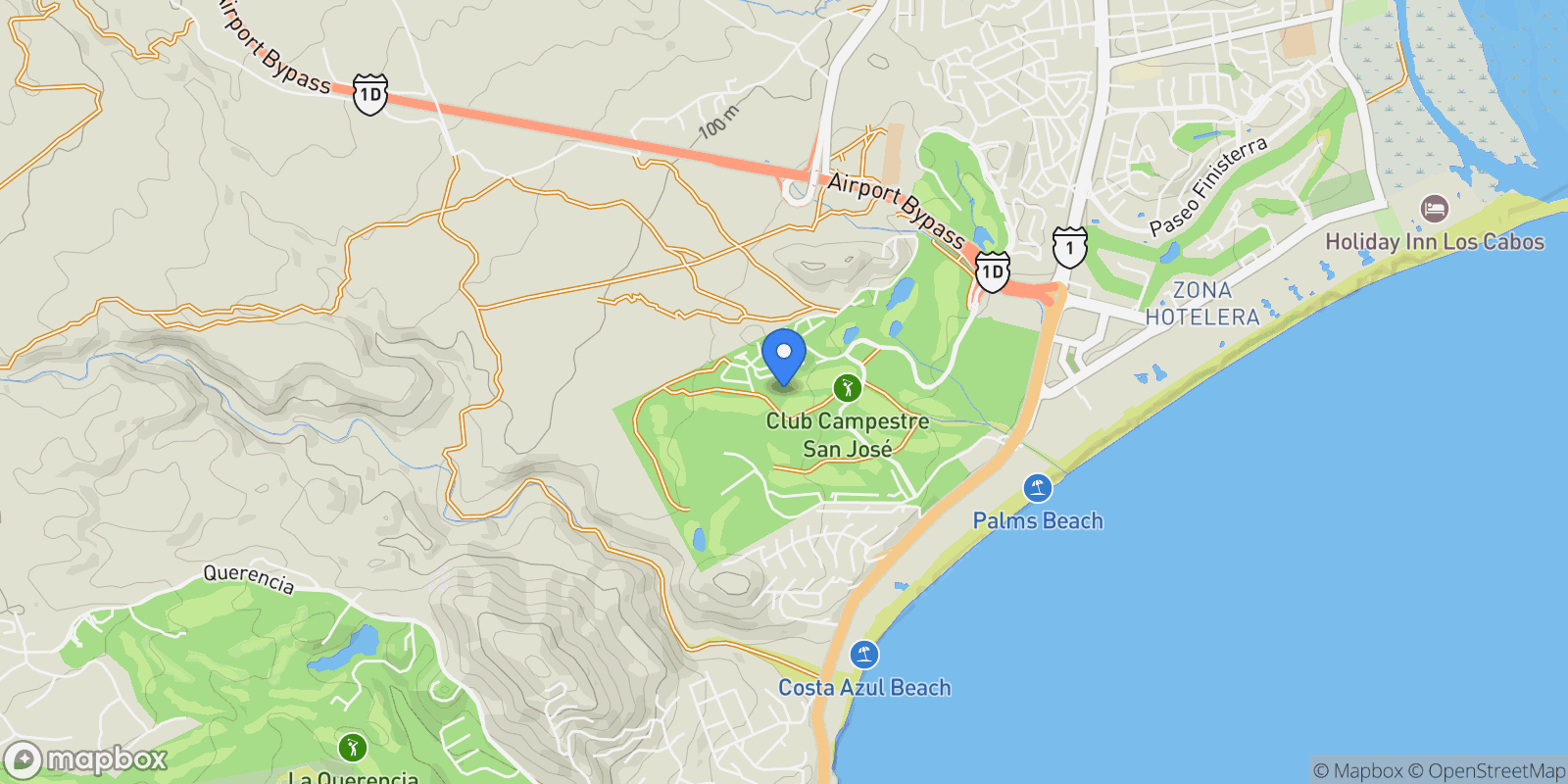 Map showing 58/60, San José del Cabo, Baja California Sur, Mexico.