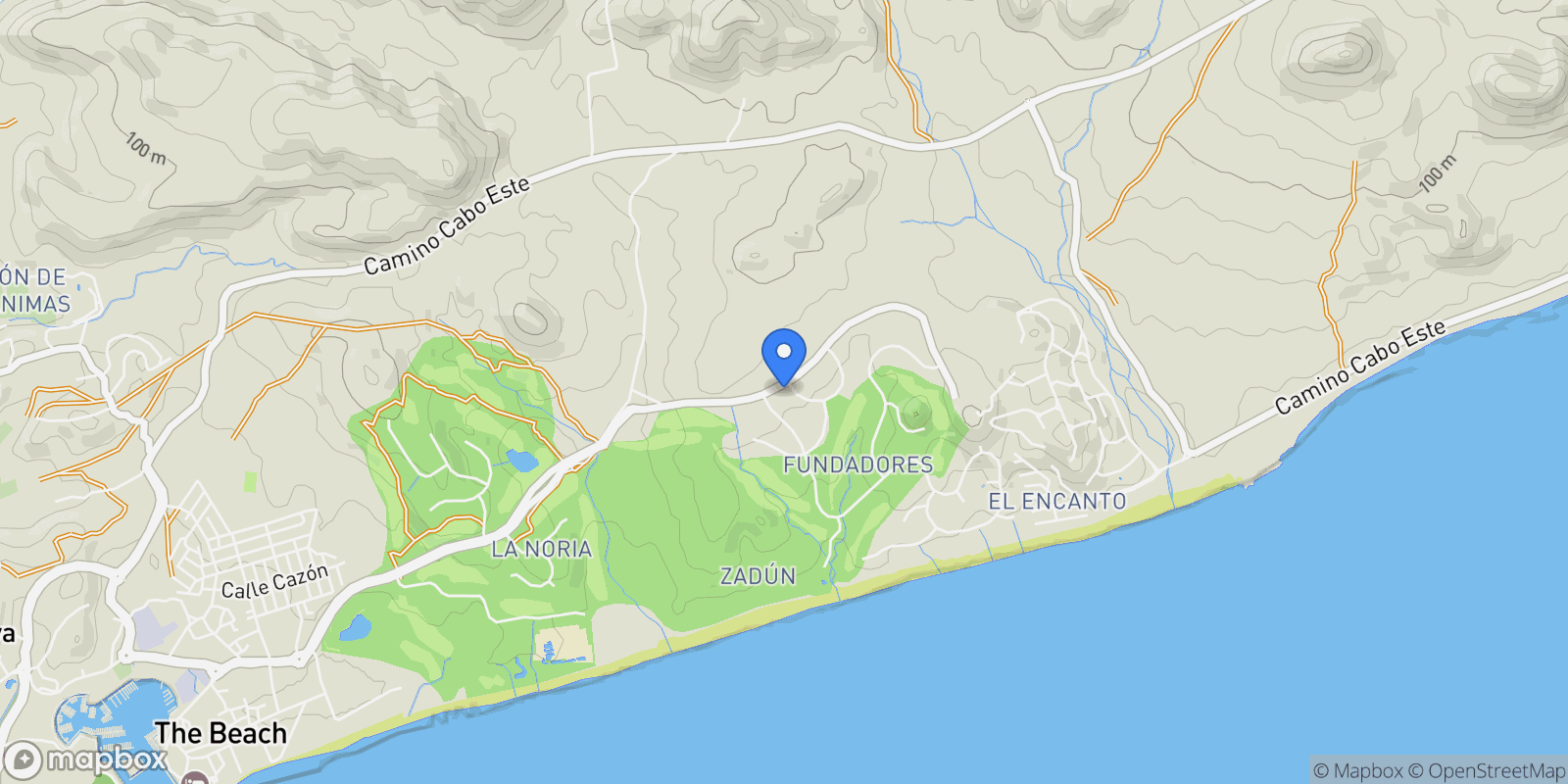 Map showing 219 Padre Piccolo, San José del Cabo, Baja California Sur, Mexico.