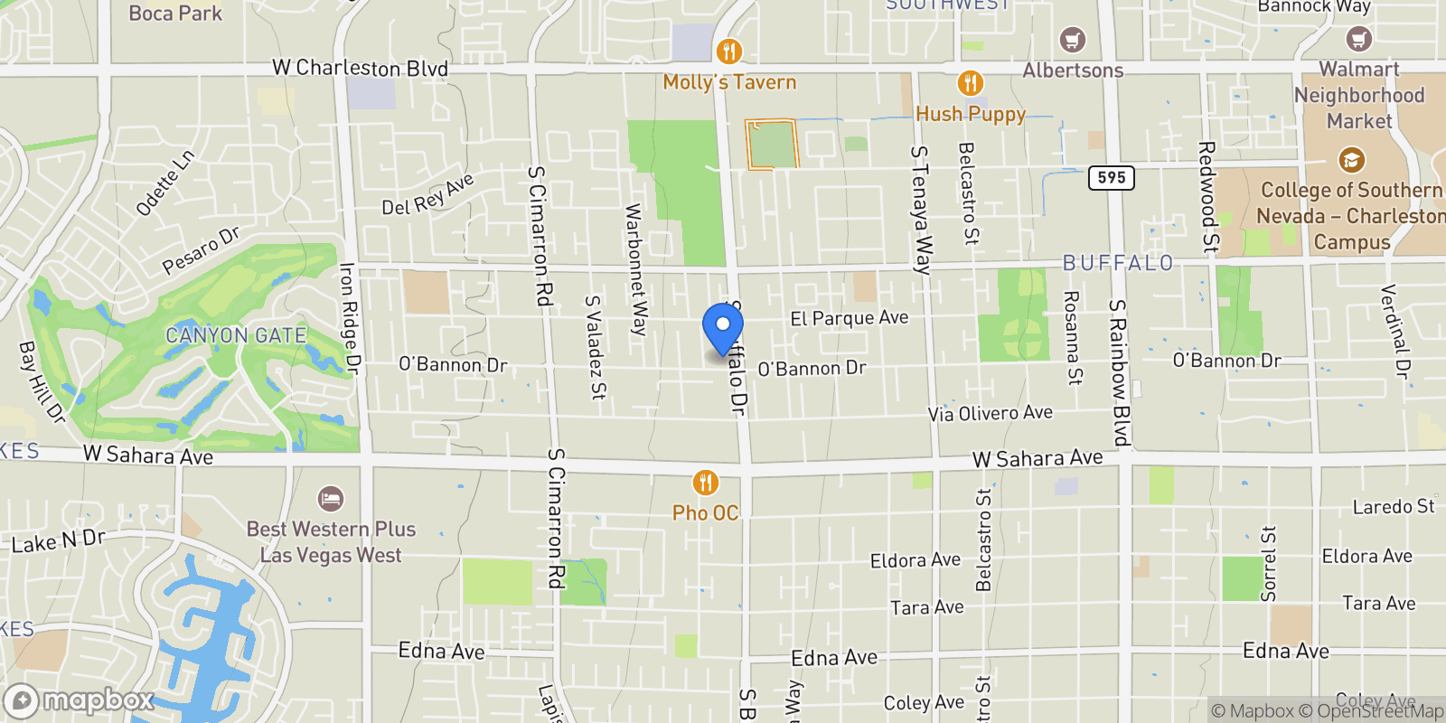 Map showing 2161 Alexa Breanne Court, Las Vegas, NV 89117, Las Vegas, Nevada, United States.