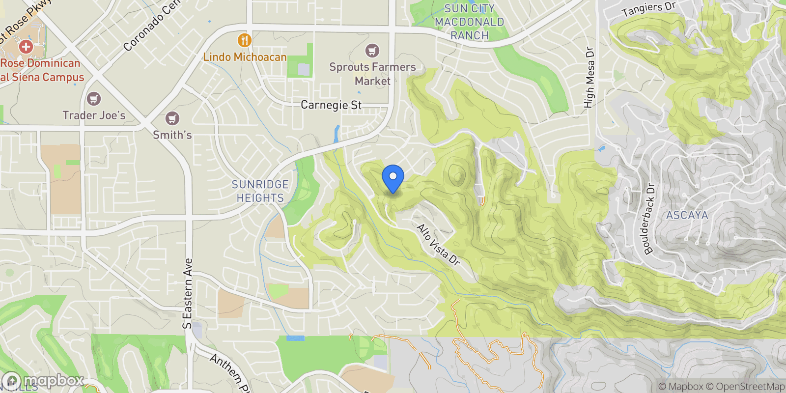 Map showing 3 Climbing Canyon Drive, Henderson, NV 89052, Henderson, Nevada, United States.