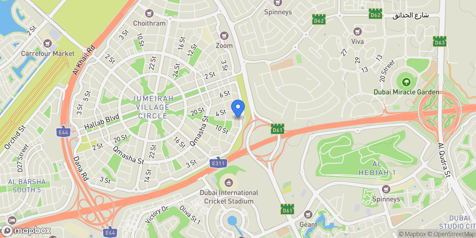 Map showing 364C+24 - Dubai - United Arab Emirates, Dubai, Dubai, United Arab Emirates.