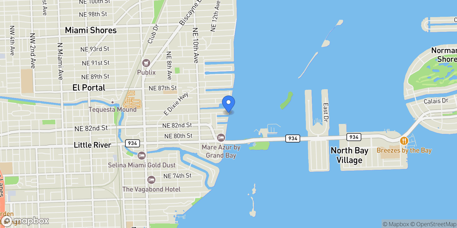 Map showing 1290 NE 83rd St, Miami, FL 33138, Miami, Florida, United States.