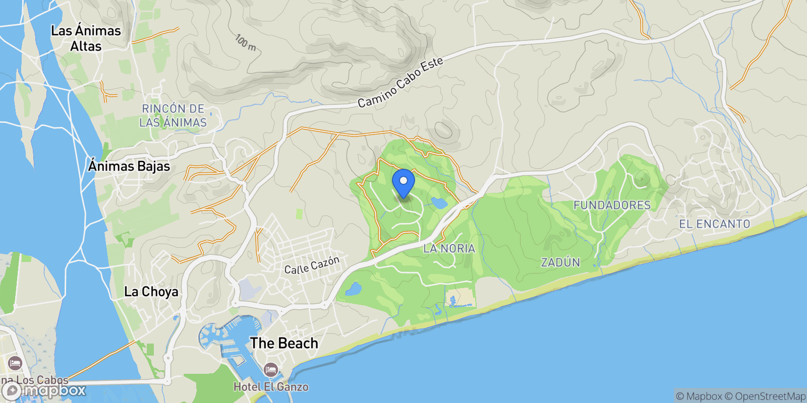 Map showing 73, San José del Cabo, Baja California Sur, Mexico.