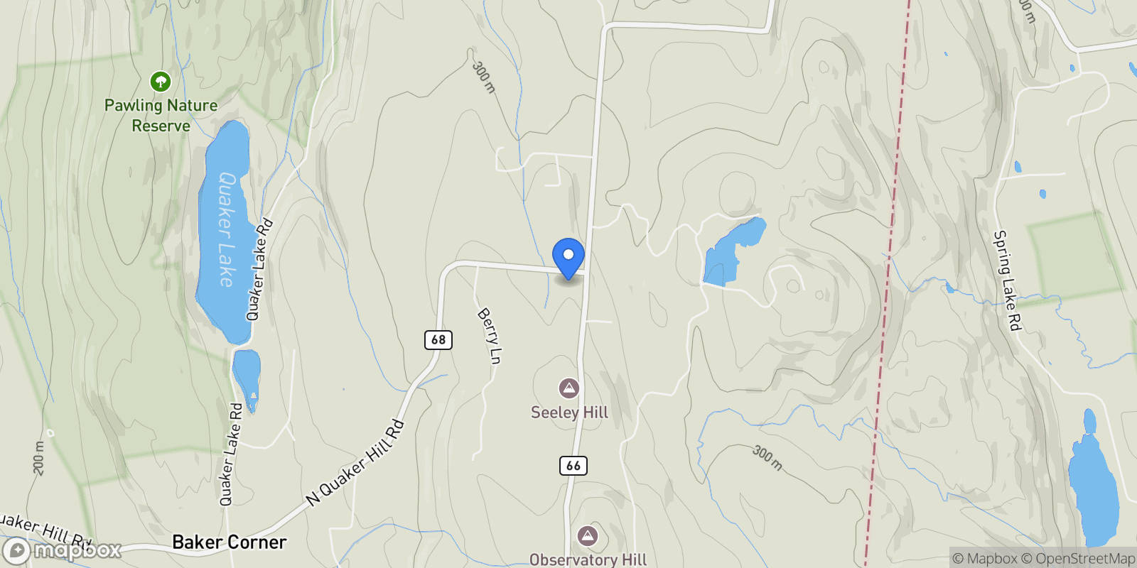 Map showing 604 N Quaker Hill Road, Pawling, NY 12564, Pawling, New York, United States.
