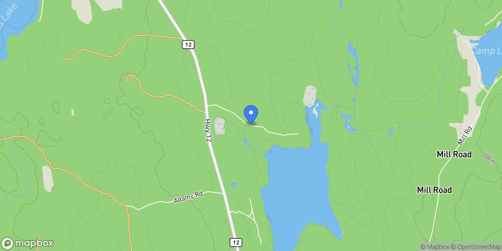Map showing 170 Laura's Lane, Chester, Nova Scotia, Canada.