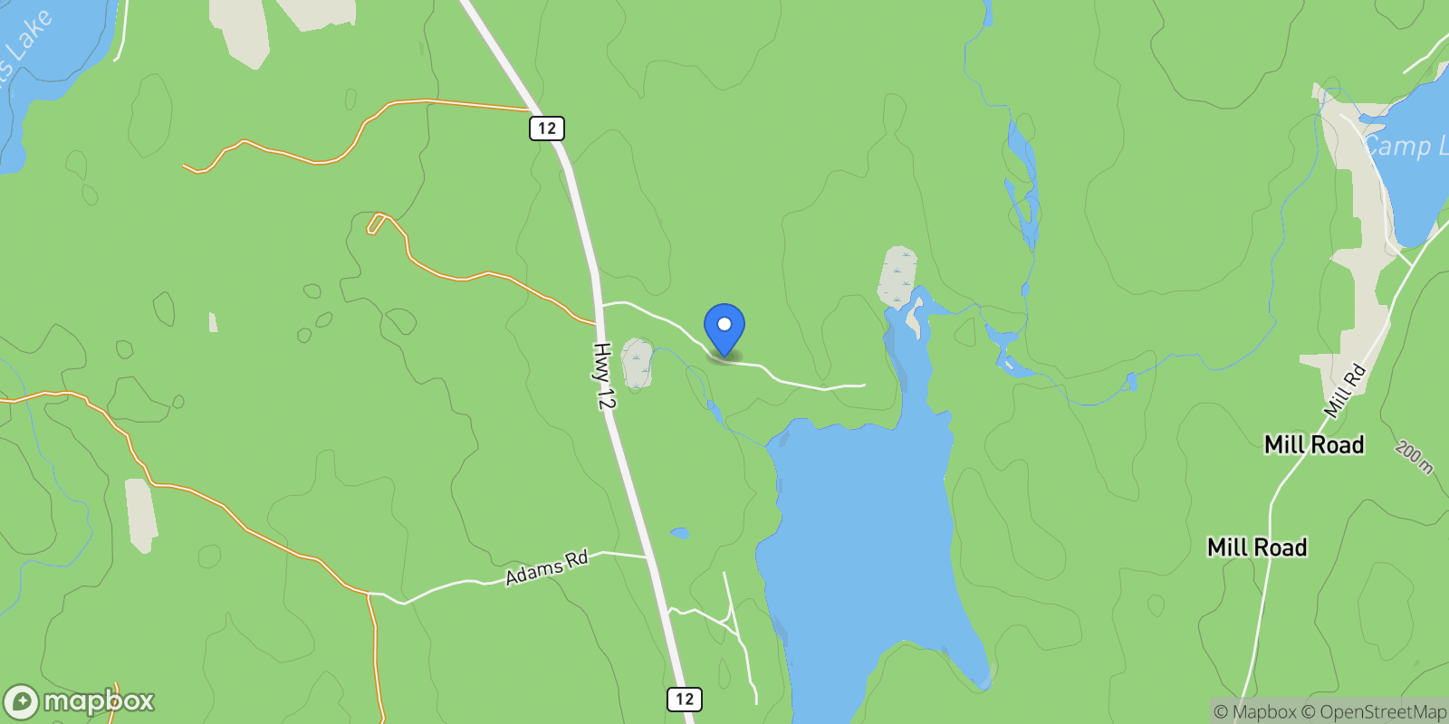 Map showing 170 Laura's Lane, Chester, Nova Scotia, Canada.