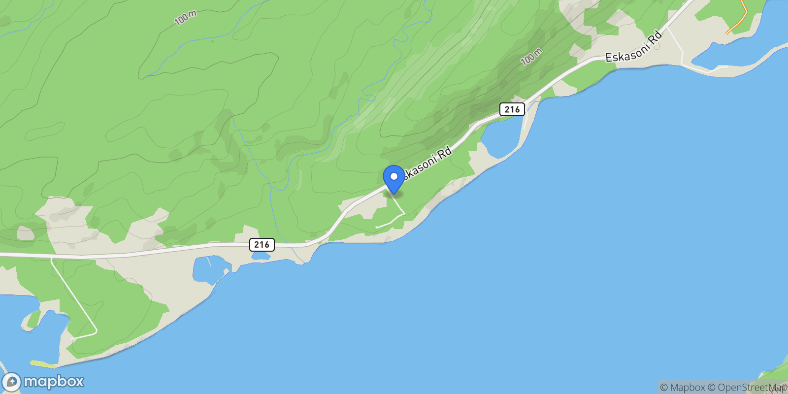 Map showing 38 Island Watch Run, Islandview, Nova Scotia, Canada.