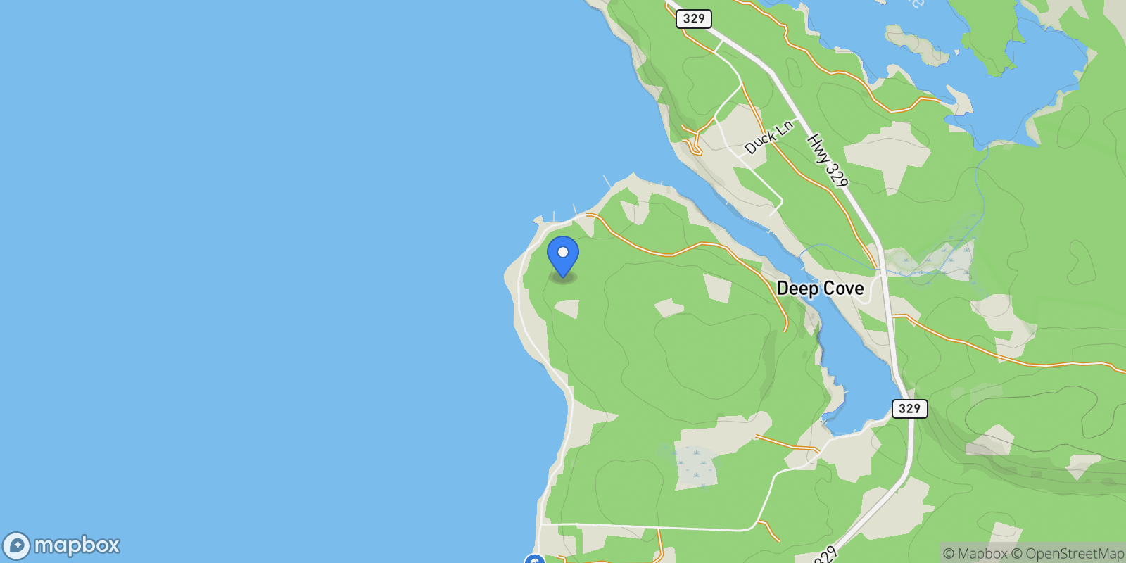 Map showing 326 Upper Blandford Road, Upper Blandford, Nova Scotia, Canada.